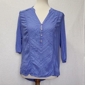 Democracy Boho Peasant Blouse